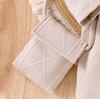 Comercio Exterior Transfronterizo Europeo y Americano Ropa Nueva de Otoño e Invierno para Niñas Vestido de Punto de Cuello Alto con Mangas de Murciélago y Patrón de Rombo de Manga Larga Bolso