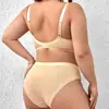 Lingerie Feminina Francesa Verão Fina Grande Busto Faz Menor Sem Aro Ultrafino Sexy Respirável Sutiã de Bojo Triângulo Renda