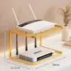 Estante de Colocación para Router para Uso Doméstico, Estante de Almacenamiento Multicapa para Decodificador de TV para Escritorio de Sala de Estar, Estante de Refrigeración para Módem Óptico con Diseño Hueco