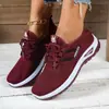 Cross2025 Primavera Novos Sapatos Femininos Respiráveis de Malha Moda Casual Sapatos Tamanho Grande Slip-on Sapatos Esportivos