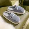 Chinelos de algodão com poá femininos para casa outono e inverno quentes internos sapatos de casa chinelos de casal masculinos de inverno sapatos de casa fabricante
