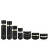 Botella de Aceite Esencial Personalizada Botella de Crema de 50g Botella de Vidrio Cosmético Negro Mate Material de Empaque para Base de Maquillaje Líquida Botella con Dispensador para Loción