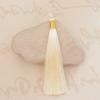 Borla redonda de seda helada de poliéster de 12 cm con hilo dorado, borla de seda helada, borla para Hanfu cheongsam hecha a mano, adornos colgantes de borla de solapa a presión, venta al por mayor