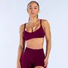Yu An Nailon Mate Cuello Redondo Hombro Recto Correa de Hombro Sujetador de Fitness Sin Costuras Yoga Deporte 0322 Ropa Deportiva