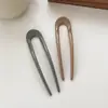Pasador de Pelo Simple en Forma de U Pinza para el Pelo Accesorio para el Cabello Adorno para Moño Nuevo Estilo 2025 Peine para Mujeres Pasador para Fijar el Moño