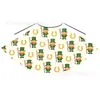 St Hecho a Medida de Fábrica. Capa Infantil Verde Estampada del Día de San Patricio, Capa de Disfraz de Atrezo para Actuación Estilo Europeo y Americano para Niños y Niñas