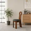 Silla con Llave de Sirena Estilo Francés, Silla de Comedor de Madera Maciza, Nueva Silla de Lujo para Uso Doméstico, Silla con Respaldo de Diseñador, Mesa y Sillas de Comedor Vintage