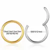 Anillo cerrado de acero inoxidable 316L transfronterizo de Europa y Estados Unidos, anillo nasal funcional, anillo sin costuras, pendientes, joyería de perforación, fabricantes al contado