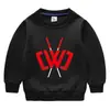 Sudadera de Otoño e Invierno para Niños Chad Wild Clay Estilo Occidental Nueva Gruesa con Forro Polar Cálida Superior de Invierno para Niños de Mediana Edad