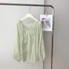 Blusa de chifon estampada com manga morcego estilo casual para mulheres, top elegante de corte solto, camisa floral leve de chifon, camisa com proteção solar