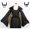 Traje de Fantasia de Halloween Transfronteiriço Dedicado de Bruxa Sombria Carnaval Cosplay Adulto Malévola