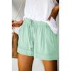Amazon WISH shorts casuais largos e soltos verão 2021 novos shorts de cintura alta elásticos com cadarço europeus e americanos