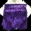 Nuevo punto 20 cm lentejuelas de hoja fila de borlas de encaje colgante accesorios de baile latino accesorios de ropa encaje encaje