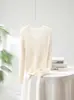 Suéter de Cachemir 100% Puro con Cuello en V para Mujer, Nuevo Estilo Otoño e Invierno, Color Sólido, Versátil Suéter de Punto de Cachemir de Manga Larga