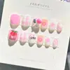 Pegatinas para Uñas Infantiles, Pegatinas para Uñas, Pegatinas Completas para Manicura, Uñas Portátiles, Uñas de Dedo de Dibujos Animados con Diamantes, Uñas Postizas, Uñas Terminadas