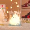 Coelho da Sorte Luz Noturna LED de Vinil Não Elétrica Quarto Infantil Mesa de Cabeceira Ornamento Criativo Coelho Brinquedo de Educação Infantil para Crianças