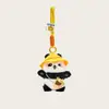 Chaveiro de Carro de Boneca Pequena Pingente de Panda Presente Fofo Desenho Animado Pingente de Bolsa de Panda Gigante Boneca de Pelúcia Mochila