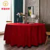 Toalha de Mesa de Poliéster Dupla Face Transfronteiriça para Mesa de Conferência de Hotel Restaurante de Luxo Conjunto de Toalhas de Mesa Toalha de Mesa Redonda Jacquard