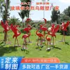 Esculturas Personalizadas de Flamingo em Fibra de Vidro para Piscinas Externas, Exposições de Casamento e Instalações de Paisagismo Modernas