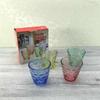 Venta Directa de Fábrica Taza de Gota de Lluvia Colorida Juego de Dos Piezas Juego de Cuatro Piezas Juego de Seis Piezas Juego de Vasos de Vidrio Taza de Regalo Publicitario