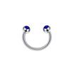 Anillo labial de diamantes de acero inoxidable de moda europea y americana de venta caliente transfronteriza, anillo herradura, anillo nasal tipo C, joyería para piercing corporal al por mayor