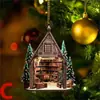 Pendente Plano de Acrílico Estilo Estante de Livros Livraria Criativa Personalizada Transfronteiriço Pingente Decorativo para Festa de Natal