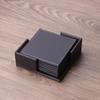 Posavasos de cuero de doble cara para tazas, mantel individual de cuero para mesa de comedor, mantel individual simple con aislamiento térmico, posavasos para café, suministros de oficina y negocios.