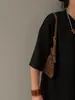 Kebidou Moda Estampa de Leopardo Pequena Bolsa Tote 2026 Nova Bolsa Feminina Couro Fosco Tendência Europeia e Americana Bolsa de Axila Bolsa Transversal