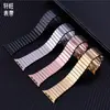 Para Apple s8 correa de reloj Applewatch una cuenta hebilla de mariposa de acero inoxidable iwatch se correa de negocios