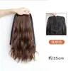 Peluca de Cola de Caballo para Mujer Cabello Largo Rizado Pinza de Sujeción Onda de Agua Cola de Caballo Alta Cabello Artificial Natural Celebridad de Internet Pinza de Sujeción Peluca de Cola de Caballo Trenza