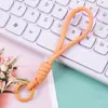 Cordão Criativo para Celular DIY Acessórios de Chaveiro Corda Curta Colorida Boneca Corrente de Corda para Celular Corda Trançada Anti-Perda