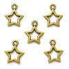Accesorios de joyería DIY de aleación colgante de estrella de cinco puntas hueco pulsera llavero colgante decorativo L348