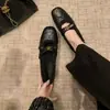 Zapatos de plataforma de felpa estilo Chanel pequeño con forro de felpa para mujer 2026 Otoño/Invierno Nuevos Zapatos Mary Jane Antideslizantes Bailarinas