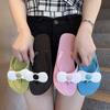 Pantuflas con lazo para mujer, suaves, estilo hada, modernas, antideslizantes, para el hogar, planas.