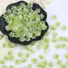 Miçangas de Vidro Flor de Cerejeira Tridimensional de Cinco Pétalas de 10mm com Furo Central para Pulseiras Artesanais DIY, Pentes de Cabelo e Materiais para Acessórios de Cabeça Venda por Atacado