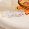 Pendientes Cuadrados de Zirconia con Pasador de Plata para Mujer, Pendientes Pequeños y Exquisitos, Modernos, Sencillos, Versátiles para el Día a Día, Venta al por Mayor