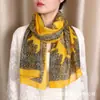 Porcelana Azul e Branca Estilo Chinês Lenço de Seda Versátil Lenço de Gaze Macio e Confortável Lenço Protetor Solar Primavera e Verão Lenço Decorativo Outono e Inverno para Mãe