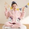 Pijamas Novos para Meninas 2025 para Outono e Inverno, Estilo Flanela Espessa, Roupa de Dormir Infantil de Lã de Coral para Meninas, Adequada para Crianças Mais Velhas