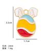 Amazon Explosiones Conejo de Pascua Aleación Colgante DIY Accesorios de Joyería de Aceite Creativo Colgante de Huevo de Aceite