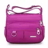 Bolsa Grande Capacidade para Mulheres de Meia-Idade e Idosas, Bolsa de Lona Oxford de Nylon, Bolsa de Ombro Transversal, Bolsa Impermeável para Mãe