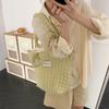 2755 Estilo Japonés Estilo Estilo Nube Burbuja Flor Bolso de Hombro Bolso Chaleco Estudiante Femenina Bolso de Mano Simple Bolso de Lona