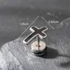 Pendientes de Acero Inoxidable con Forma de Cruz y Ángel para Hombre Lele Jewelry Moda Tendencia Europeos y Americanos Más Vendidos Estilo Punk Oscuro