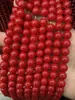 Cuentas de vidrio imitación cinabrio color original imitación coral accesorios para joyería diy cuentas de vidrio de porcelana roja productos semiacabados con cuentas