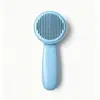 Nuevo Peine para Mascotas Transfronterizo para Masaje y Eliminación de Pelo, Peine de Agujas Autolimpiable para Gatos y Perros, Peine de Aseo para Eliminar Pelo Suelto y Limpieza
