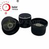 Botão de Metal Chapéu de Palha Preto Tipo Malha Furo D 23-26x18 Potenciômetro Rotativo de Volume de Áudio Botão de Interruptor