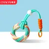 Chaveiro de anel de aperto criativo transfronteiriço para alívio de estresse, mini treinador de dedos colorido, dispositivo de aperto para alívio de estresse, pingente de mochila