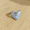 Creativo anillo nuevo de alas de ángel para hombres y mujeres viento neutro forma de corazón postura protectora ala apertura ajustable anillo