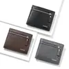 Billetera Corta de Color Sólido Casual para Hombre Bolsillo Frontal Moda Cremallera Ultradelgada Ranura para Billetes Grandes Ranuras Múltiples para Tarjetas Portatarjetas de Monedas de Negocios