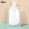 Bolsas de repuesto para viaje para cosméticos, bolsas desechables portátiles con boquilla para viajes de negocios, bolsas sellables para gel de ducha, champú, loción