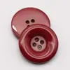 Novo botão redondo de resina cor vinho tinto com quatro furos botão roupa suéter terno casaco de tweed casaco acolchoado de algodão botão